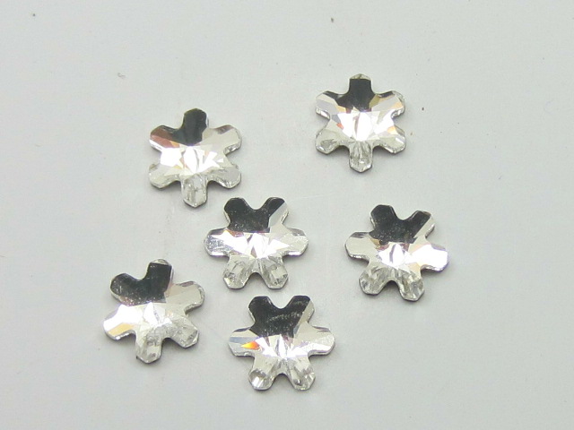 72 pcs. 5mm SNOWFLAKE SHAPE CRYSTAL HOTFIX European Rhinestones
